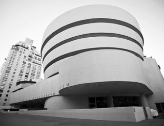 AUG 30: The famous Solomon R. Guggenheim Museum of modern and contemporary art, on August 30th, 2012 in New York City, USA, By Stuart Monk