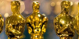 Golden Oscars statuettes