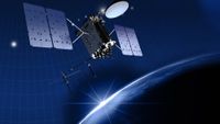 Artist's illustration of a U.S. GPS satellite, an increasingly frequent target for jamming, in orbit around Earth.