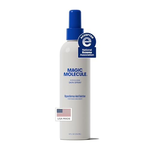 Magic Molecule Hypochlorous Acid Spray for Breakout-Prone Skin, Eczema &amp;amp; Itchy Rashes | Helps 50+ Dermal Issues | Safe for Multiple Daily Uses | for All Skin Types | 8 Oz Spray