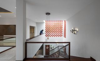 main circulation space becomes a feature at The Manjeri Residence