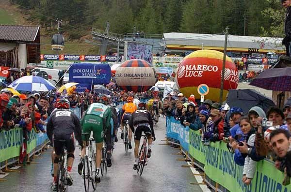 The scene at the finish