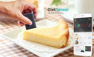 The DietSensor scans your food with an infrared beam.