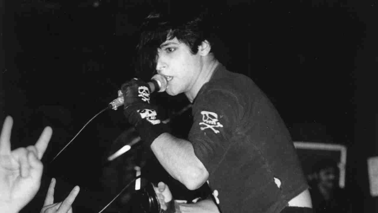 Misfits&amp;rsquo; Glenn Danzig performing onstage in the early 1980s