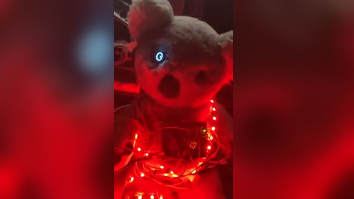 Raspberry Pi powers creepy one-eyed, head-swiveling stuffed koala assistant with ChatGPT