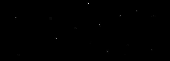 A simulated animation of a typical iridium flare.