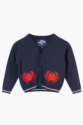Trotters Little Crab Cardigan