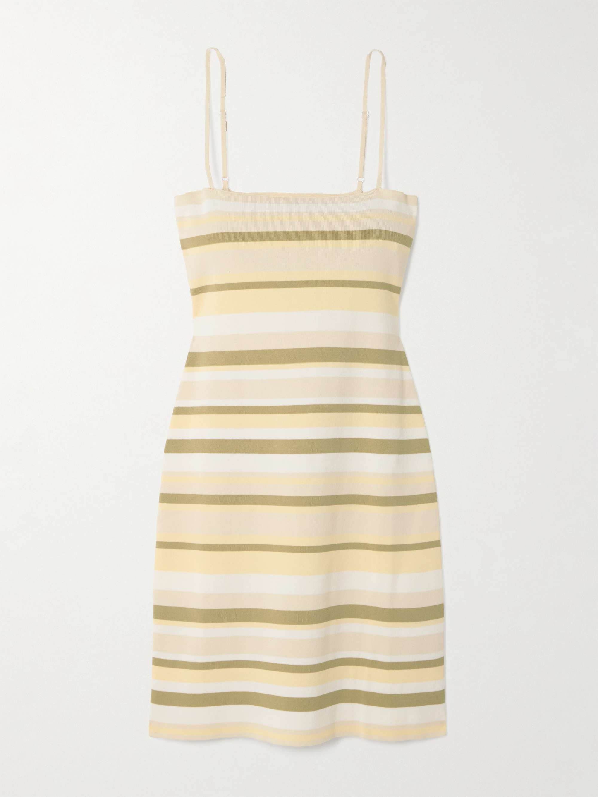 Citara Striped Cotton-Blend Mini Dress