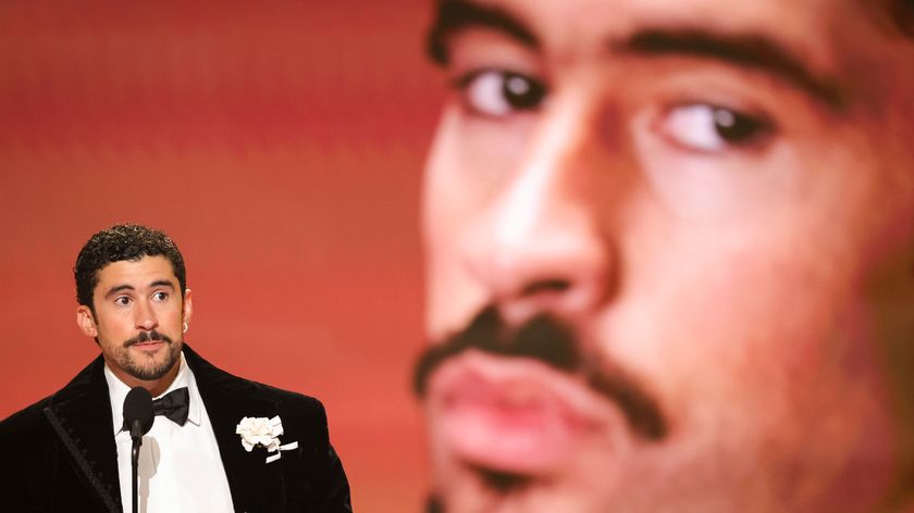 Bad Bunny receives the award for Album of the Year at The 68th Annual Grammy Awards, broadcasting live Sunday, February 1, 2026