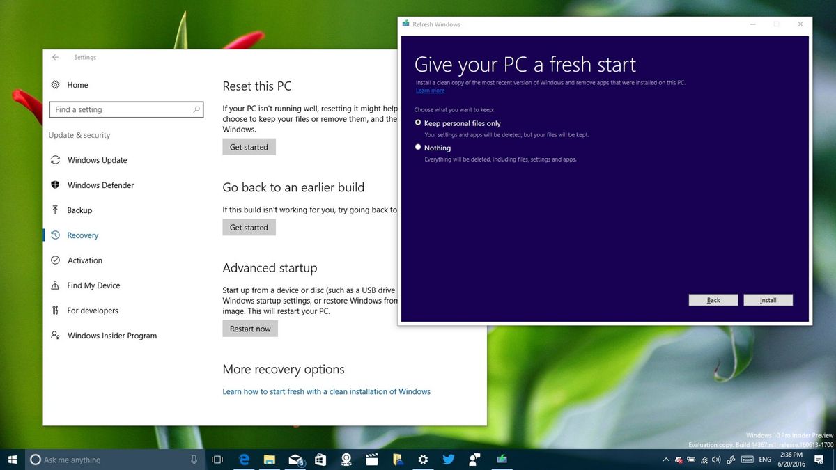 Perform clean install of Windows 10 (six ways) - Pureinfotech