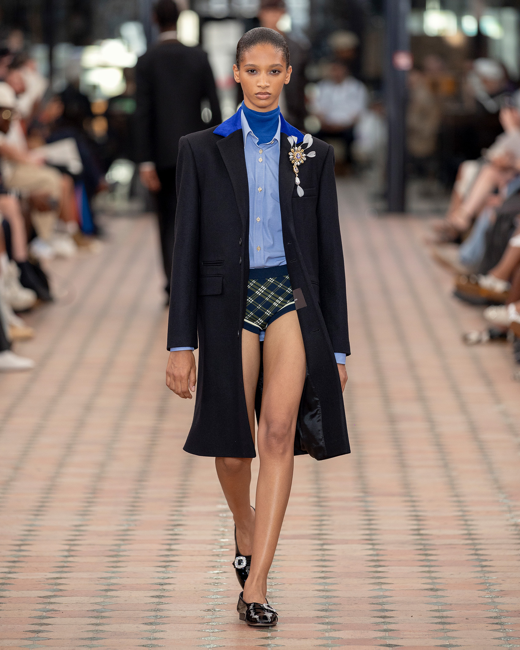 Wales Bonner model on the runway