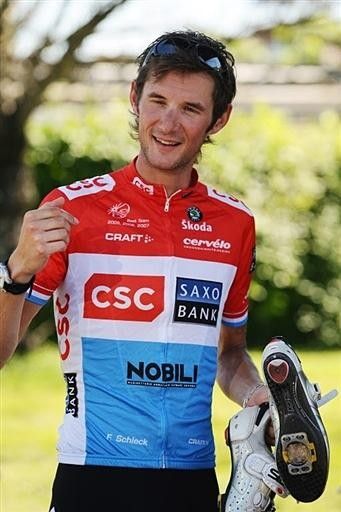 Fr&auml;nk Schleck is one second from yellow