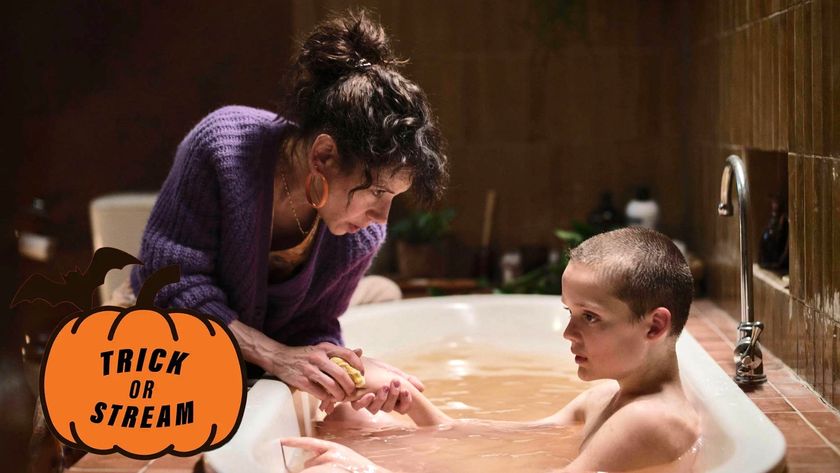 (L-R) Sally Hawkins as Laura and Jonah Wren Phillips as Oliver in &quot;Bring Her Back&quot; 