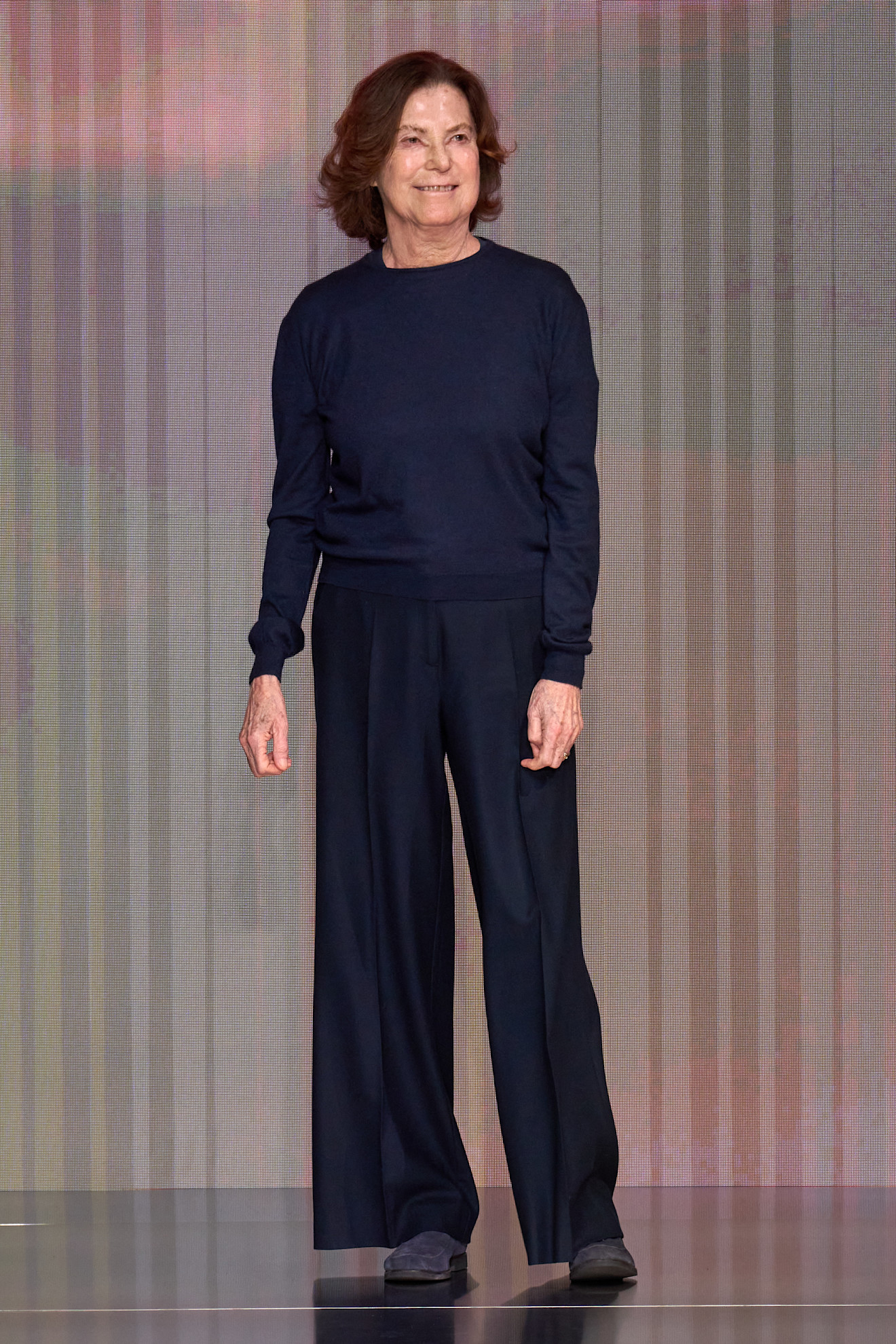 Silvana armani at the giorgio armani show.