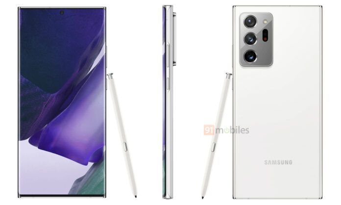 The Galaxy Note 20 Ultra in &quot;Mystic White&quot;