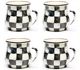 Mackenzie-Childs Set of 4 Enamel Mugs