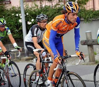 Thomas Dekker (Rabobank) at this year's Tour de Suisse, still in Rabobank colours