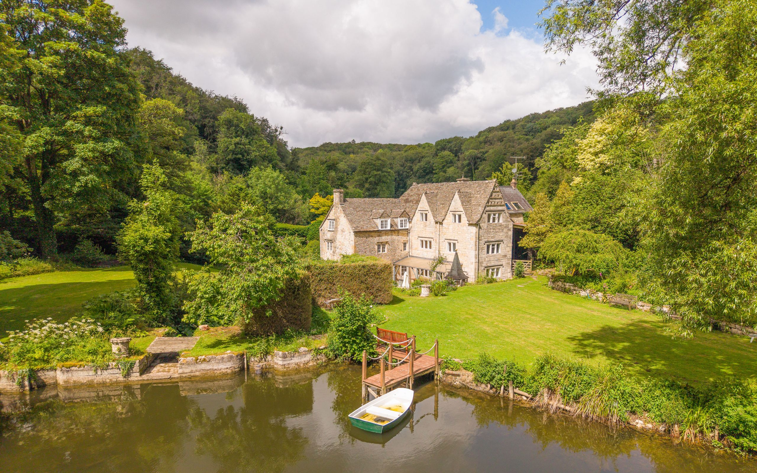 An idyllic Cotswold mill set in its own secluded corner of the Golden Valley