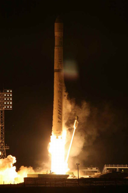 Commercial Zenit Rocket Launches New Telstar Satellite