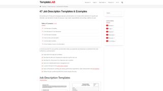 Website screenshot for TemplateLab