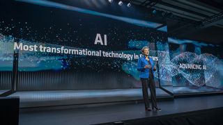 Lisa Su, CEO of AMD, on stage at the AMD Advancing AI event in San Jose California