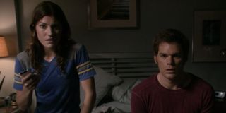 Jennifer Carpenter and Michael C. Hall in Dexter