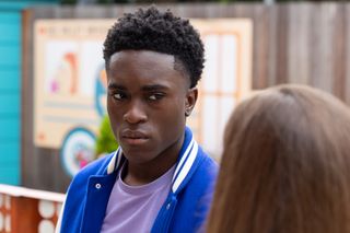 DeMarcus Westwood has been receiving some threatening anonymous messages in Hollyoaks.