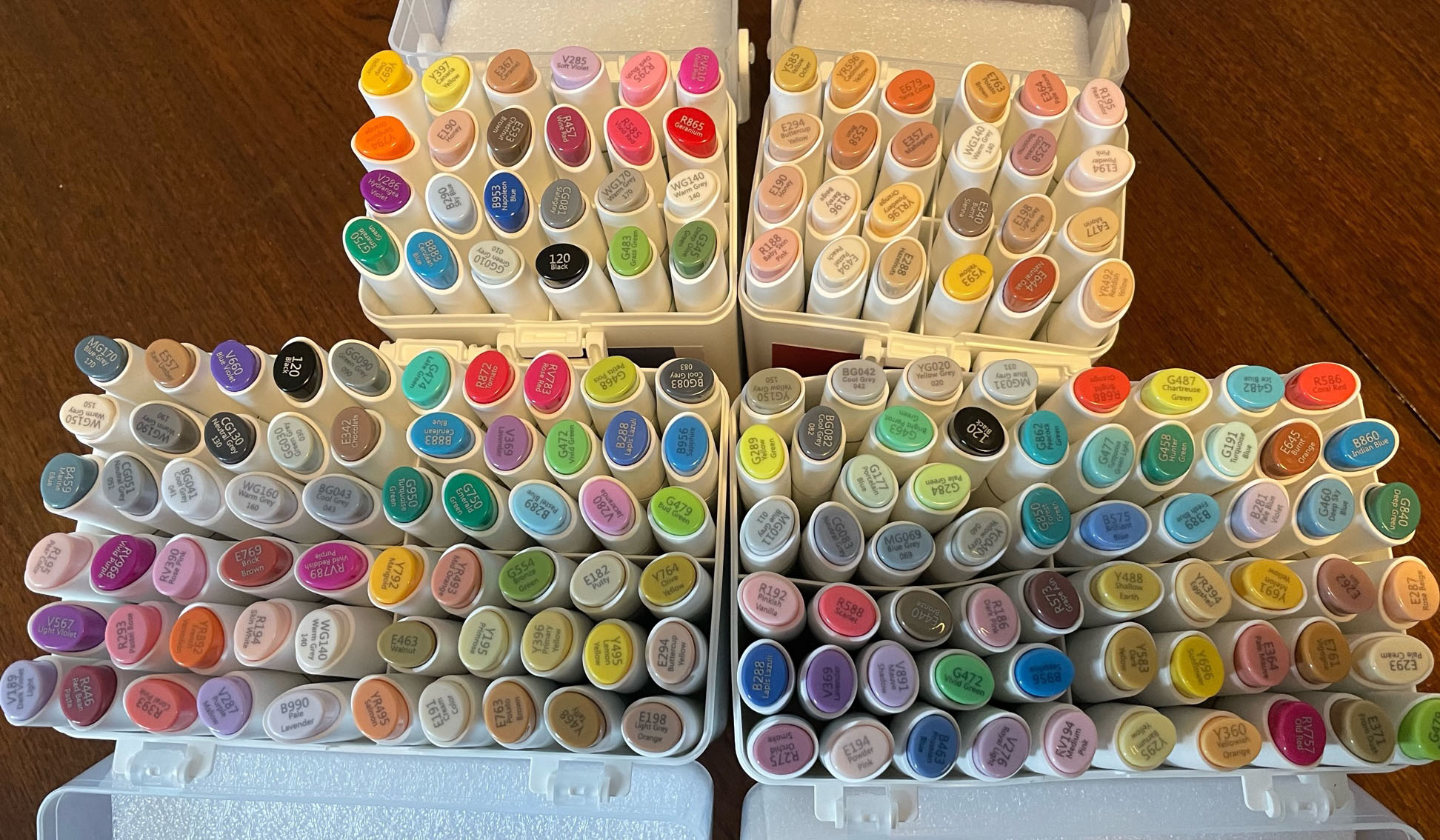 Ohuhu Honolulu Markers 120 Set - Better Swatch Order 