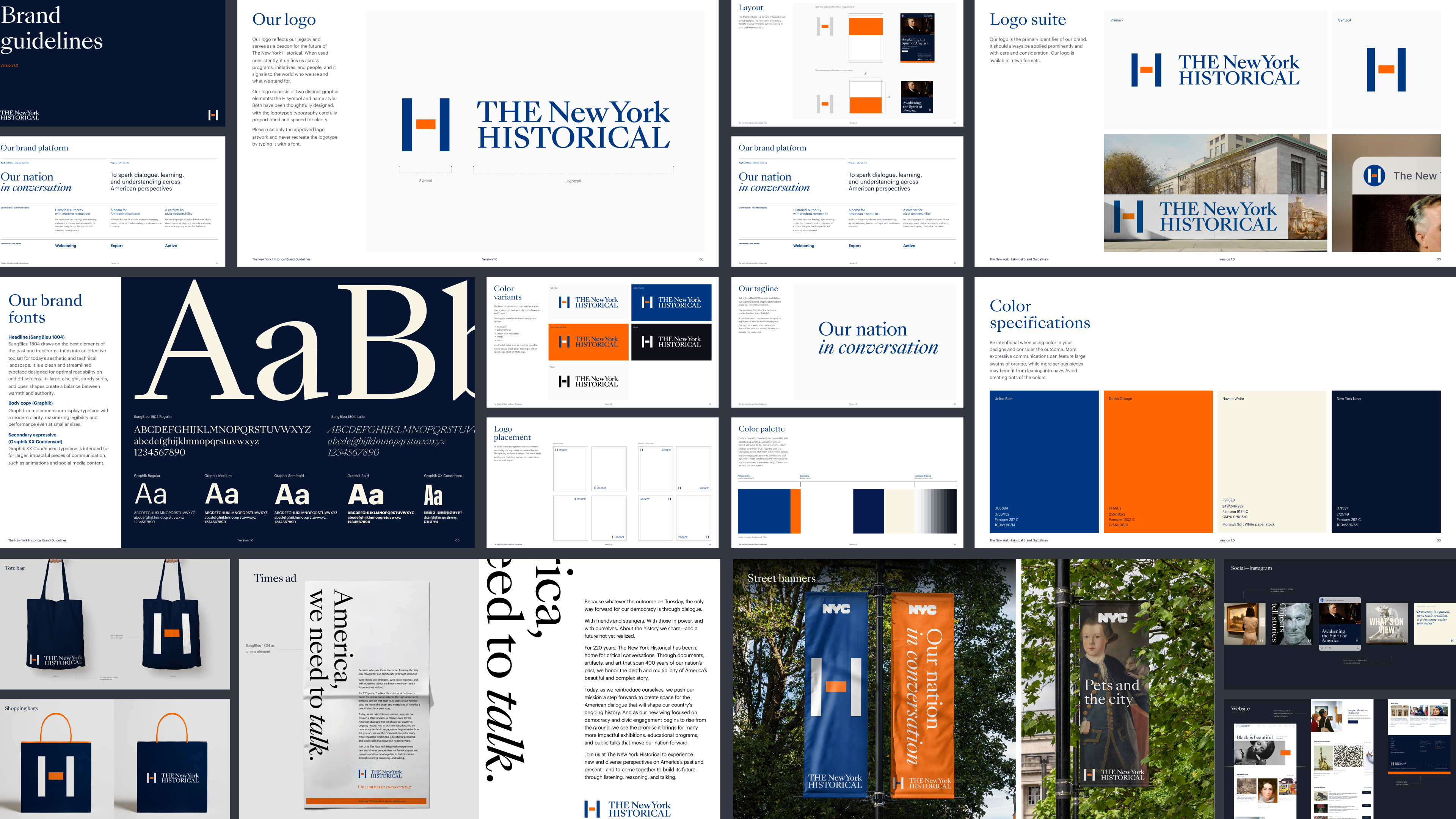 The New York Historical branding