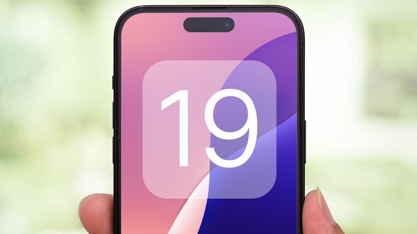 iOS 19 logo on an iPhone