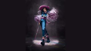 video game concept art tutorial; a video game character design