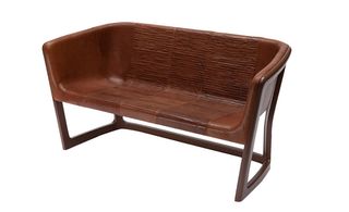 Trussardi Conceived by Hong Kong based designer Michael Young, the MY Design/100 Bench is made by hand in wood or plastic and covered in Trussardi leather with a pleated motif