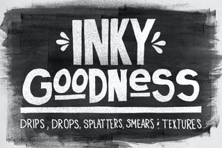 A preview of Inky Goodness, one of the best Illustrator brushes