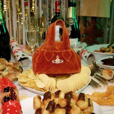 Vivienne Westwood bag on christmas table