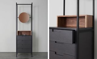 ‘Alexandra’ mirror and drawers, by Sebastian Mann, for Mannmade London