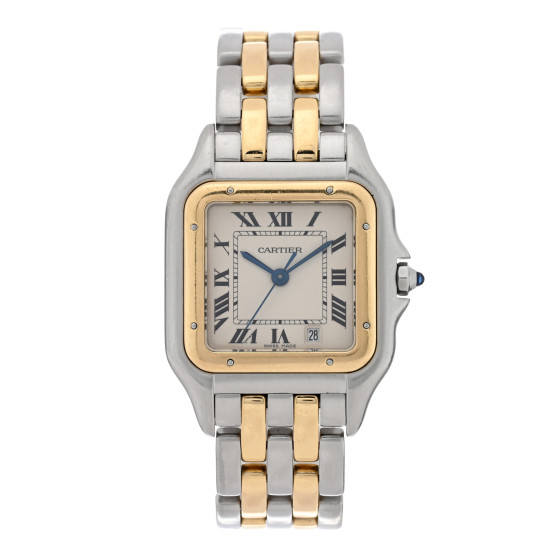 Cartier Stainless Steel 18k Yellow Gold 27mm Panthere Quartz Watch