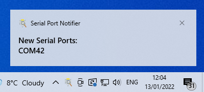 Serial Port Notifier