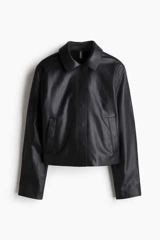 Raw-Edge Coated Jacket