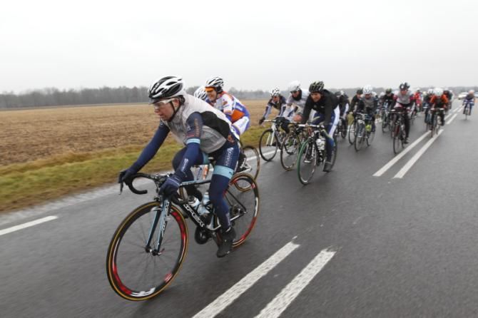 Active at the front again, Mascha Pijnenborg (TeamFuturumshop.NL) worked hard in the front group to chase Kasper