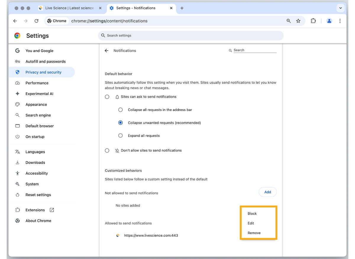 how to turn off notifications