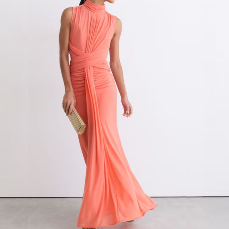 coral dress