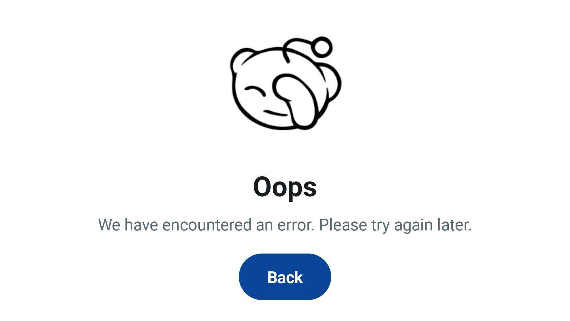 Reddit error
