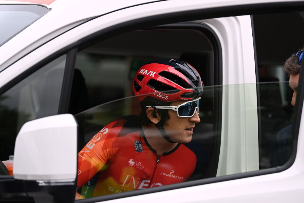 TANUDAZ AUSTRALIA JANUARY 18 Geraint Thomas of The United Kingdom and Team INEOS Grenadiers prior to 23rd Santos Tour Down Under 2023 Stage 1 a 1499km stage from Tanunda to Tanunda on January 18 2023 in Tanunda Australia Photo by Tim de WaeleGetty Images