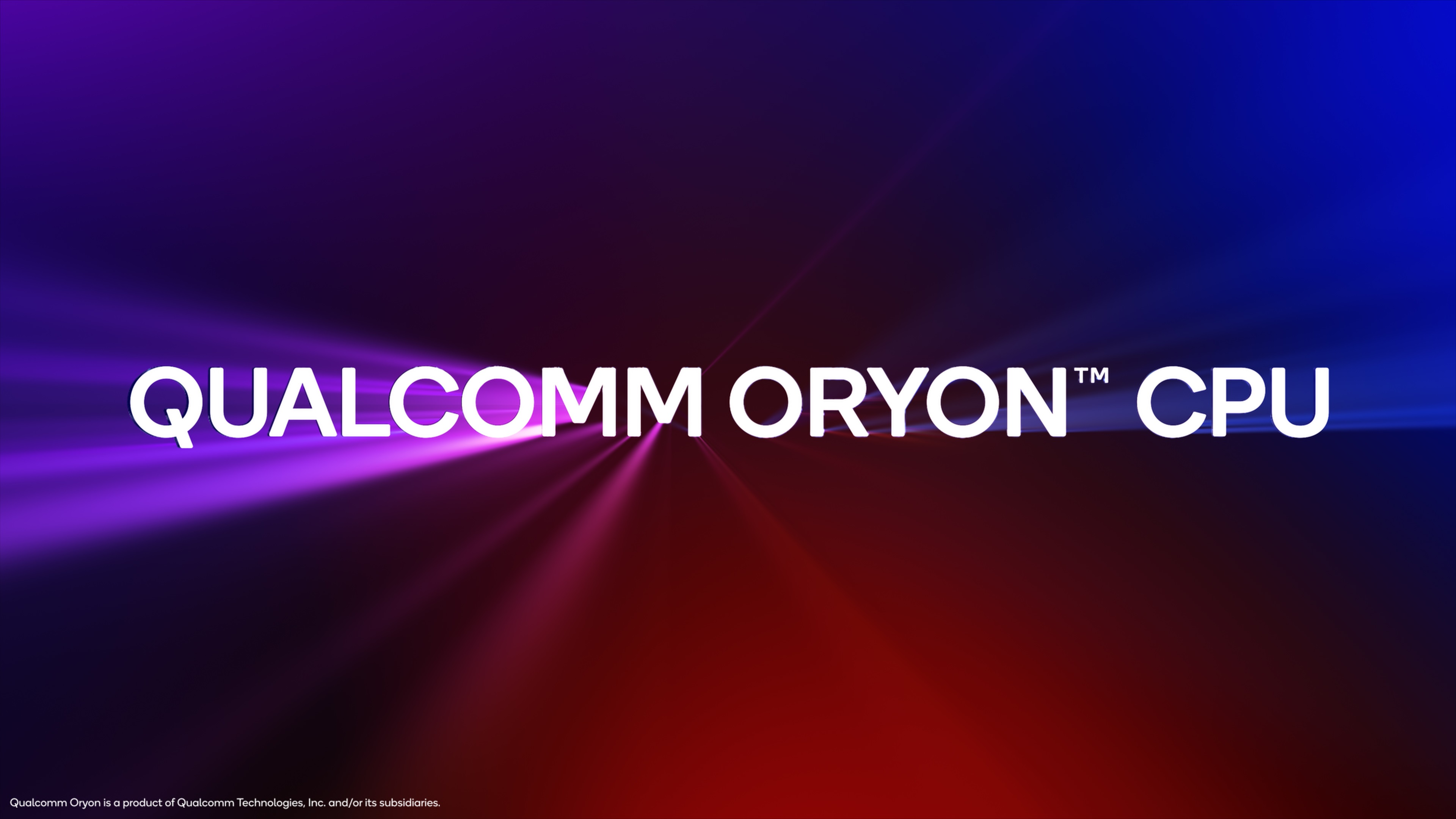 Announcement of Qualcomm Oryon