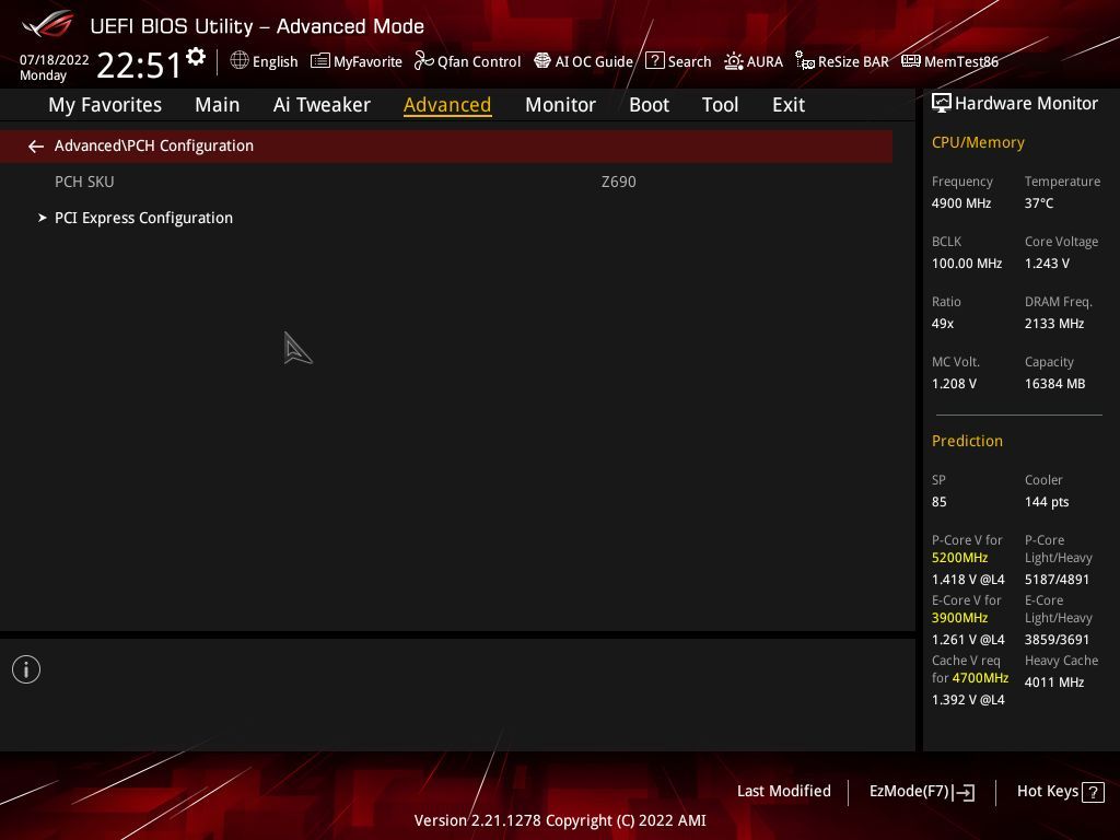 Asus ROG Strix Z690-A Gaming WIFI D4