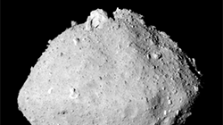 This is a colored view of the C-type asteroid 162173 Ryugu, seen by the ONC-T camera on board of Hayabusa2.