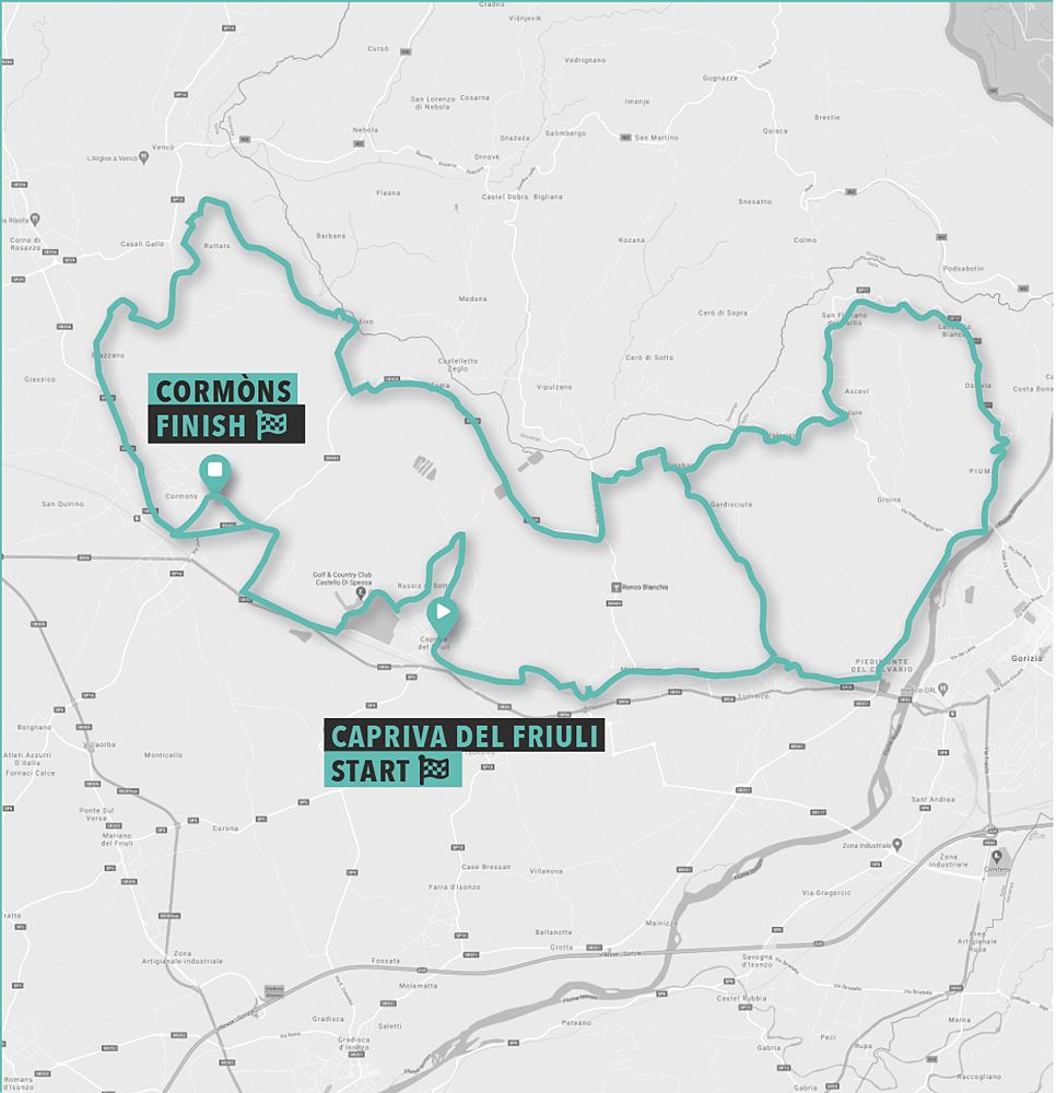 Giro d'Italia Donne - Stage 10 map