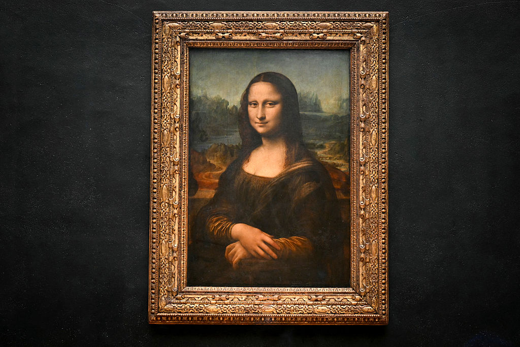 The Mona Lisa by Italian artist Leonardo Da Vinci at the Louvre museum