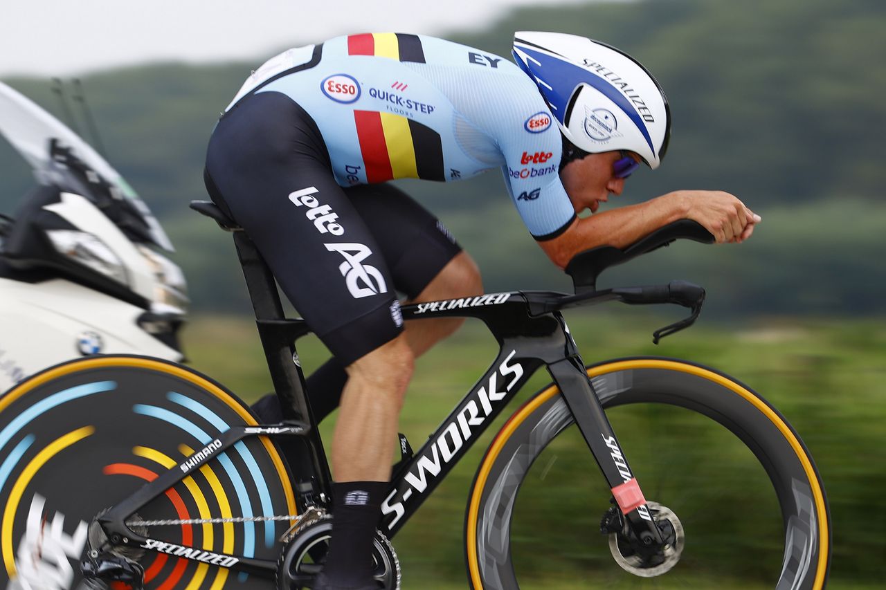 2021 UCI Road World Championships Flanders Men Elite Time Trial - Knokke - Heist Bruges 43,3 km - 19/09/2021 - Remco Evenepoel (BEL - Deceuninck - Quick-Step) - photo Luca Bettini/BettiniPhoto&Acirc;&copy;2021