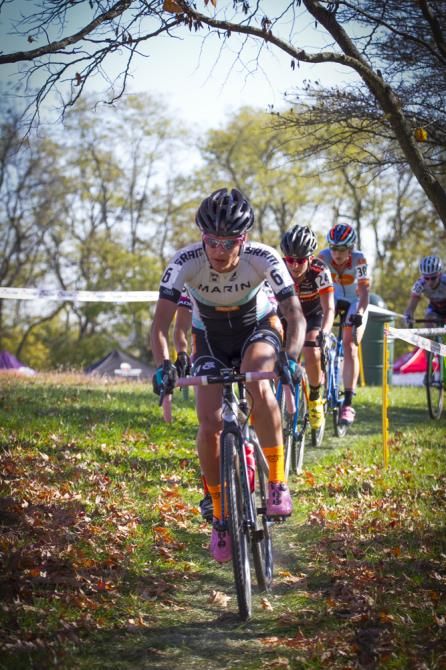 Nicole Duke leads early on